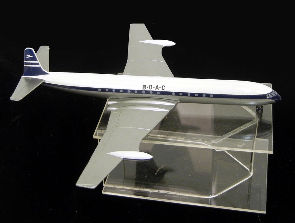 Rare Dinky Toys Comet aircraft, mint in box, signe: Rare Dinky Toys Comet aircraft, mint in box, signed and numbered "JA 10", no more than 30 models made, with certificate, featured in GR Webster's book