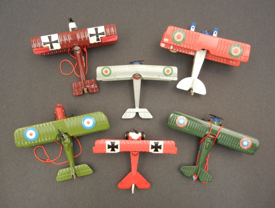 Six Edison diecast aircraft models: Six Edison diecast aircraft models