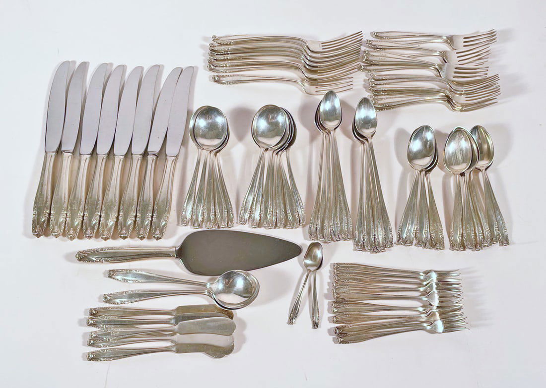 R. Wallace and Sons Sterling Silver Flatware Set (1 of 1)