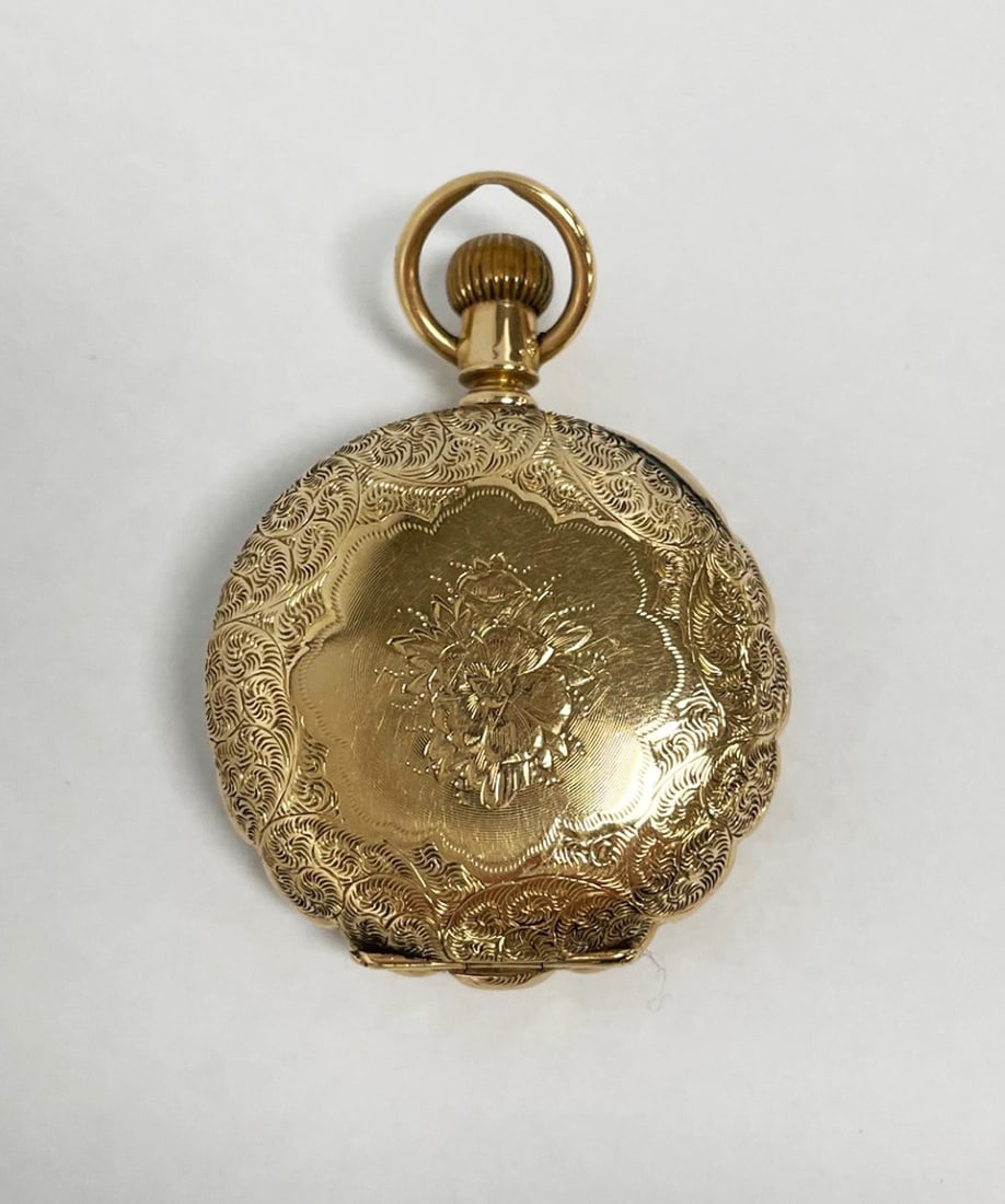 American Waltham Lady's 14K Gold Hunter Pocket Watch (1 of 4)