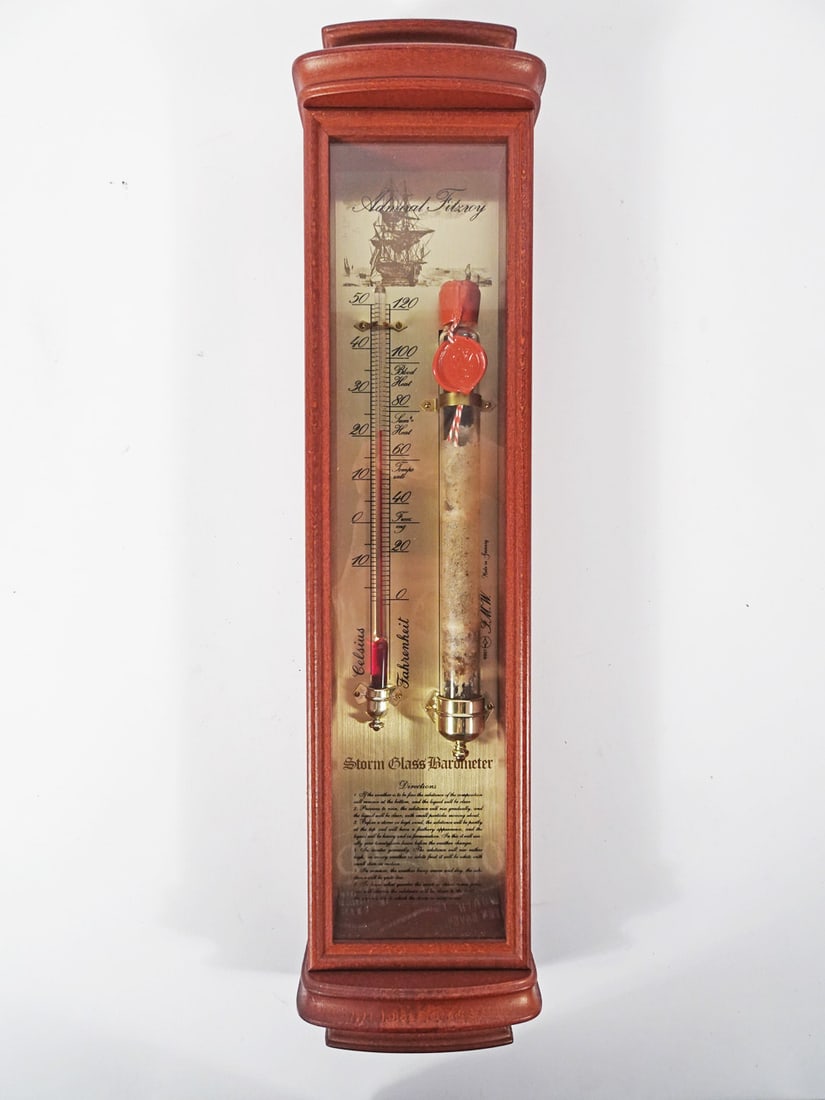 Admiral Fitzroy Storm Glass Barometer/Thermometer (1 of 1)