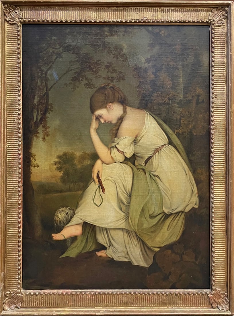 19th c. Continental School Oil on Canvas (1 of 3)