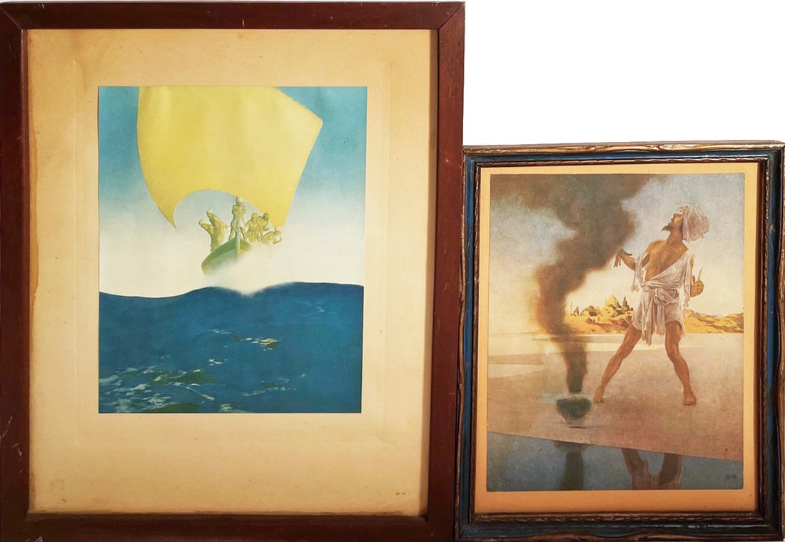 Maxfield Parrish Offset Lithograph Colored Prints (1 of 2)