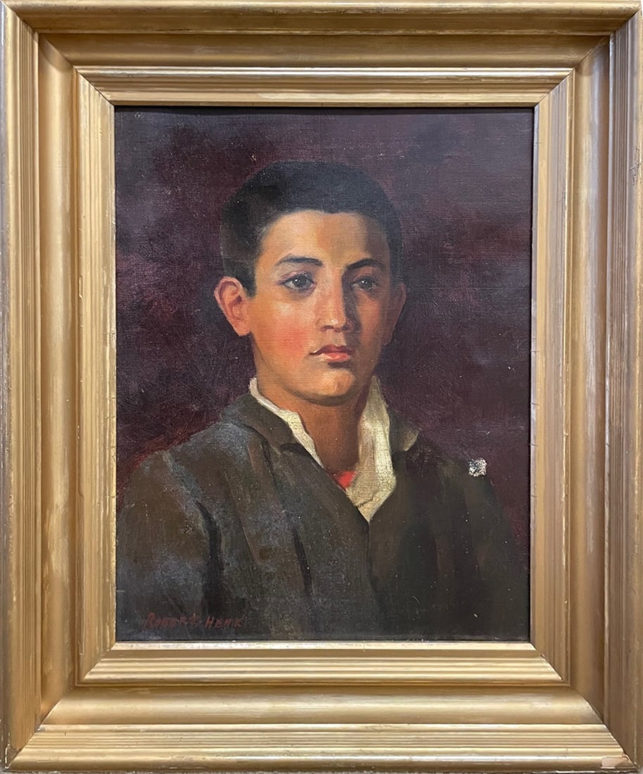 Robert (Henri Cozad) Henri Oil on Canvas (1 of 3)