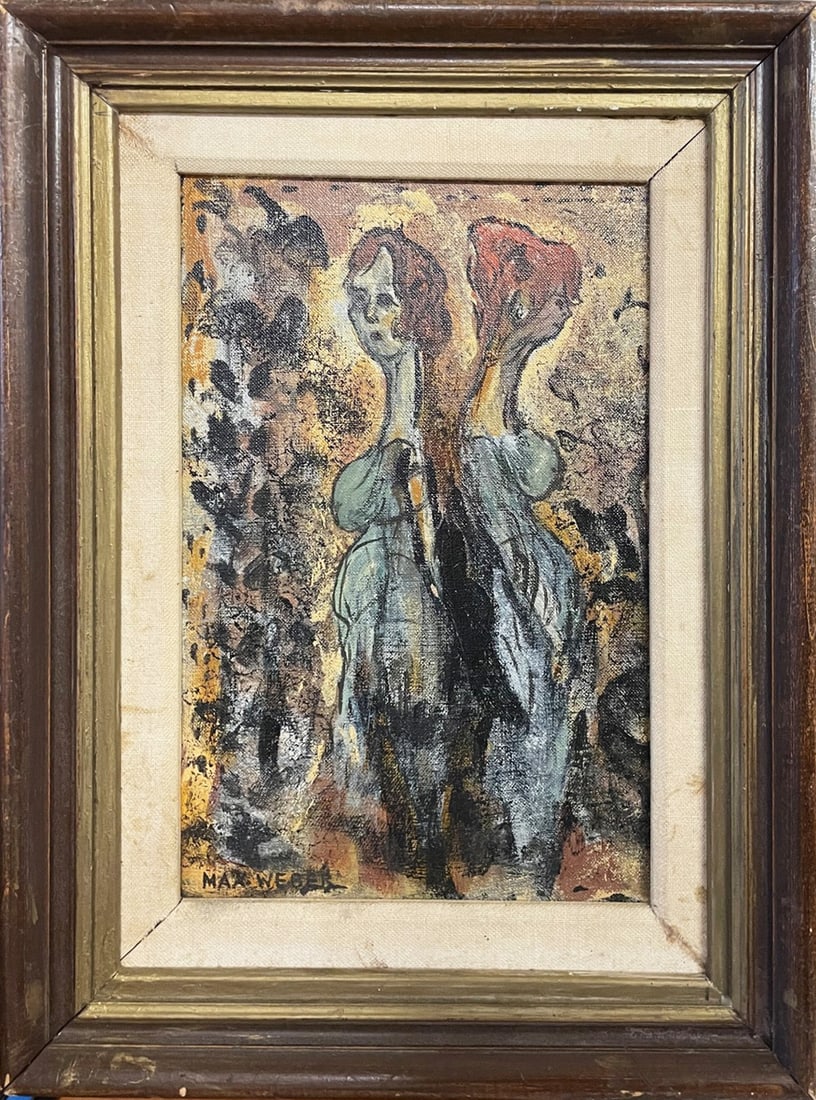 Max Weber Oil on Panel Board (1 of 2)