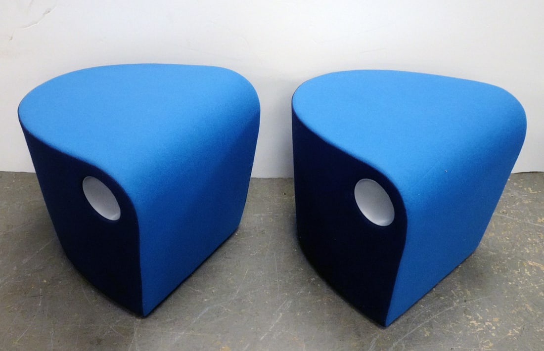 Pair of The Gunlocke Company Ottoman Stools (1 of 2)
