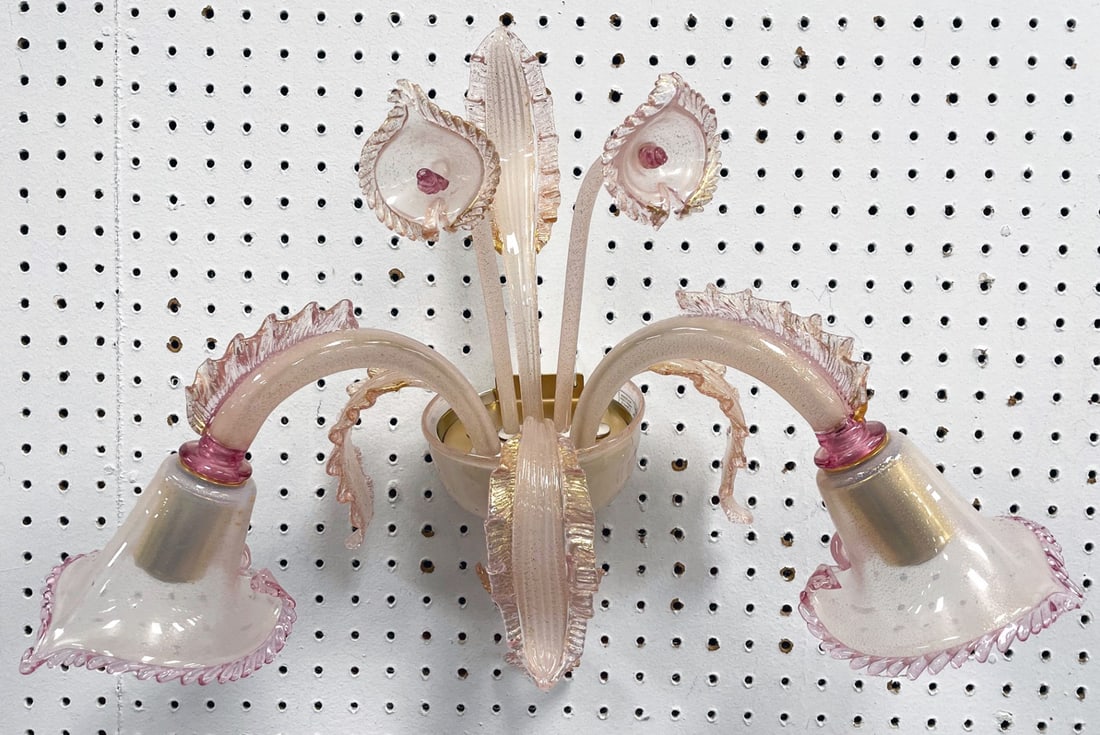 Italian Murano Glass Sconce Light (1 of 3)