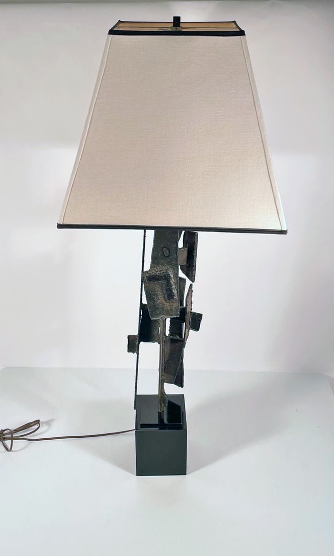 Harry Balmer for Laurel Lamp Brutalist Table Lamp (1 of 2)