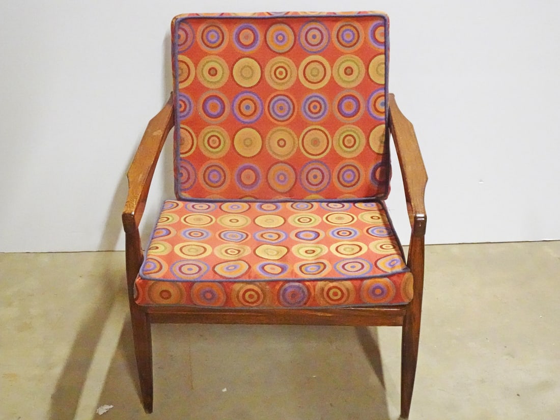 Mid Century Modern Walnut Arm Chair (1 of 3)