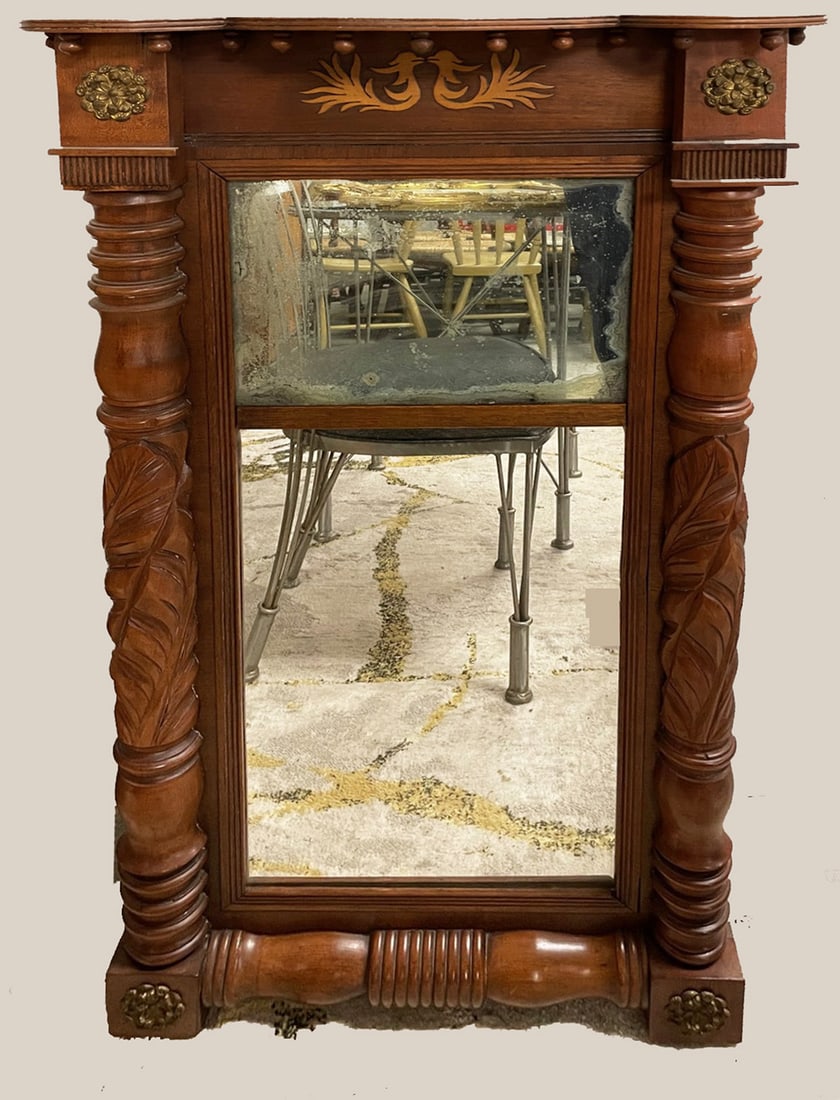 Federal Mahogany Wall Mirror (1 of 1)