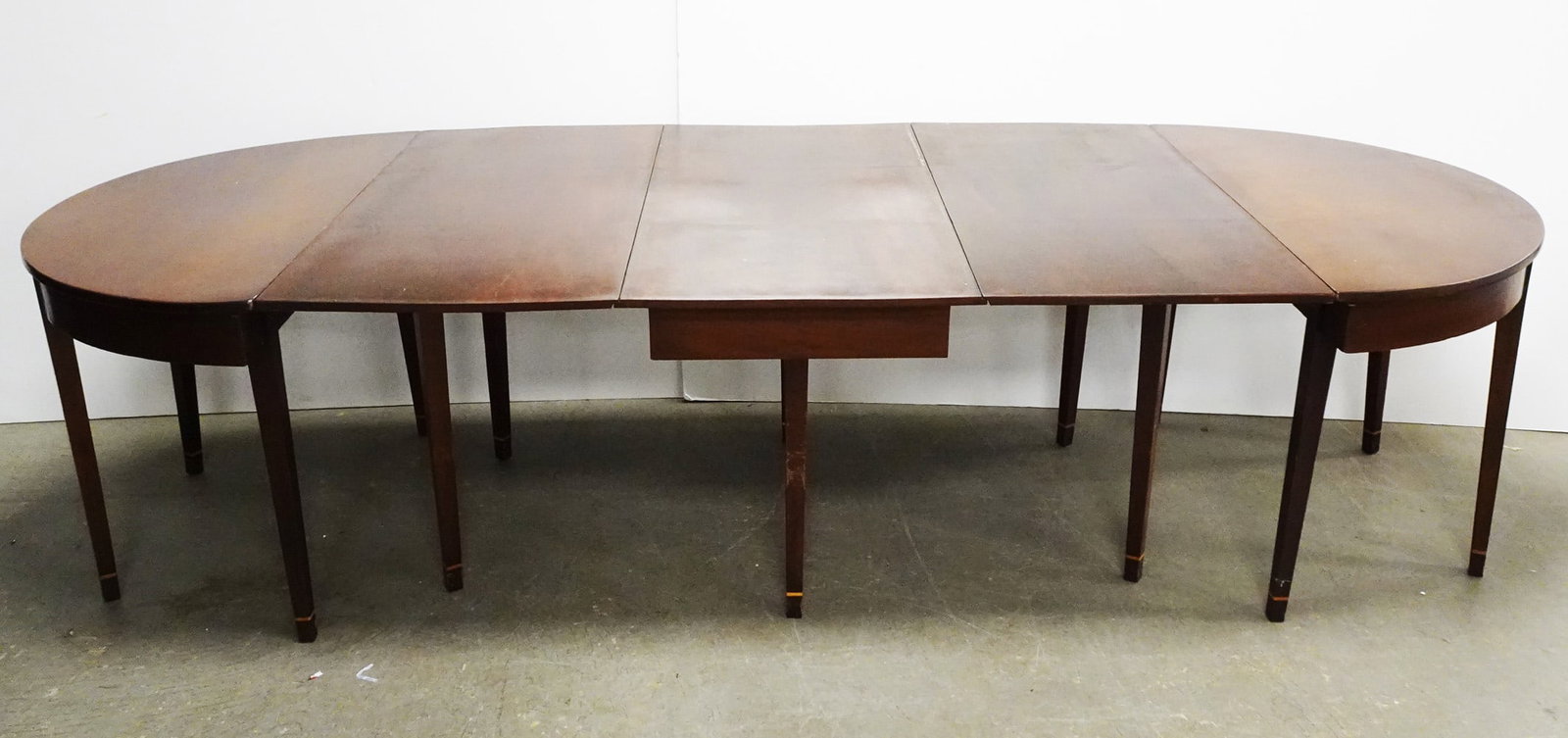 Mahogany Drop Leaf Table with Demi-lune Extensions (1 of 2)