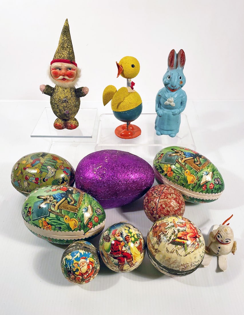 Vintage paper mache candy containers etc. (1 of 2)