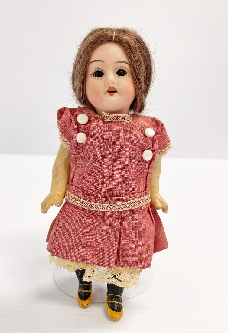 Antique German bisque doll 6 1/2" (1 of 2)