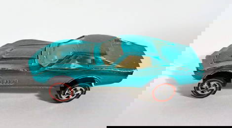 Hot Wheels Redline Aqua Custom Corvette