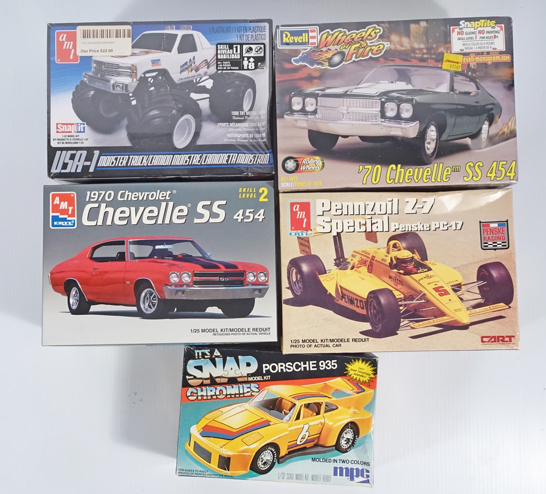 Unassembled Car Model Kits (1 of 2)