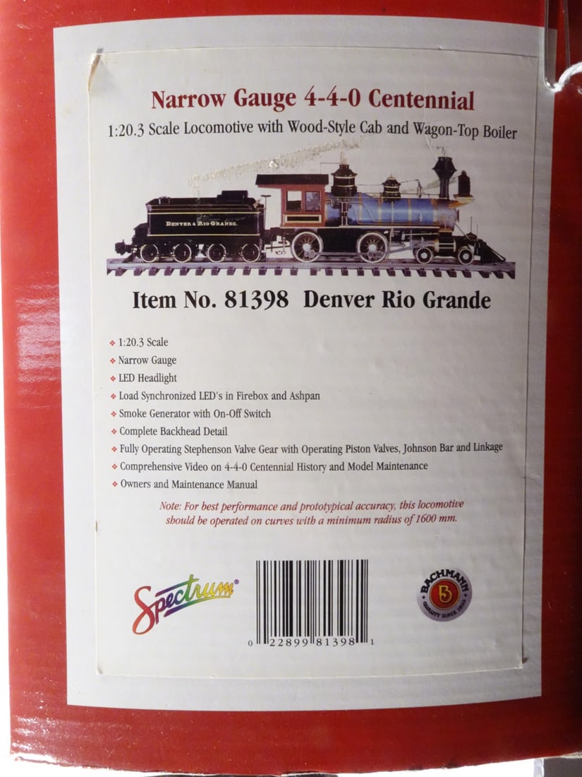 Bachmann Spectrum Locomotive and Tender (1 of 1)