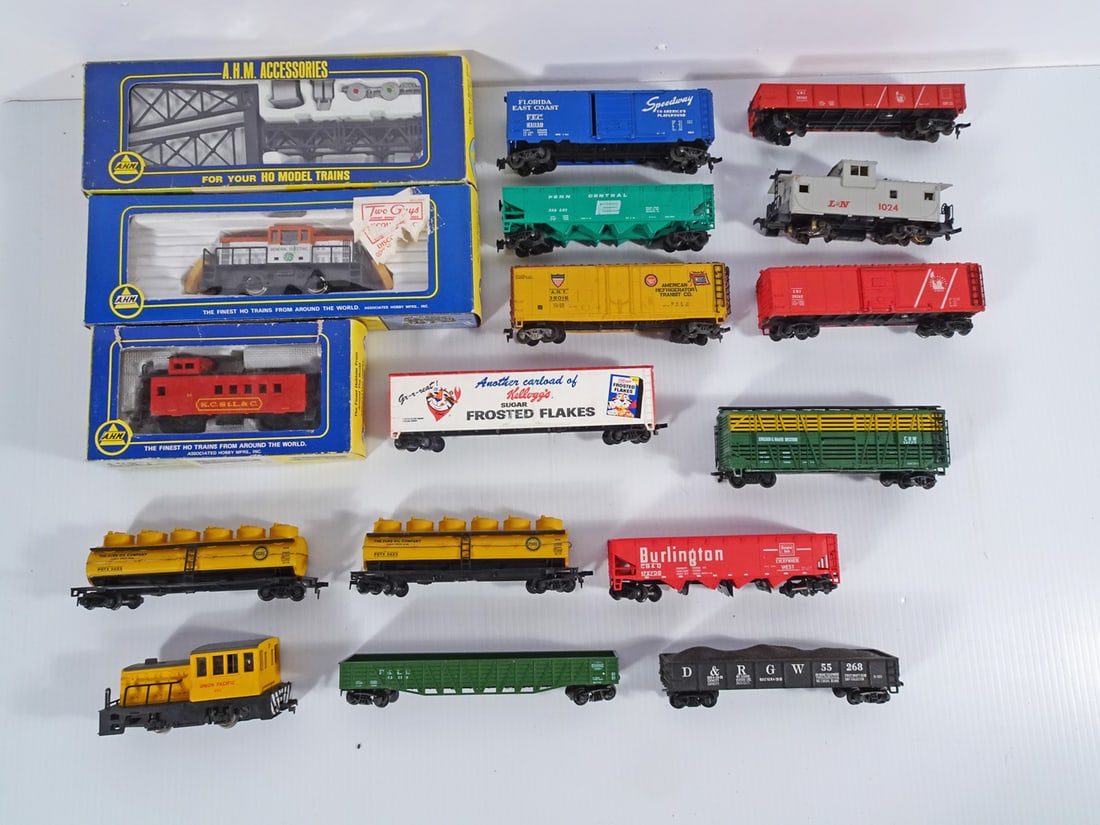Vintage A.H.M. HO Scale Trains Grouping (1 of 1)