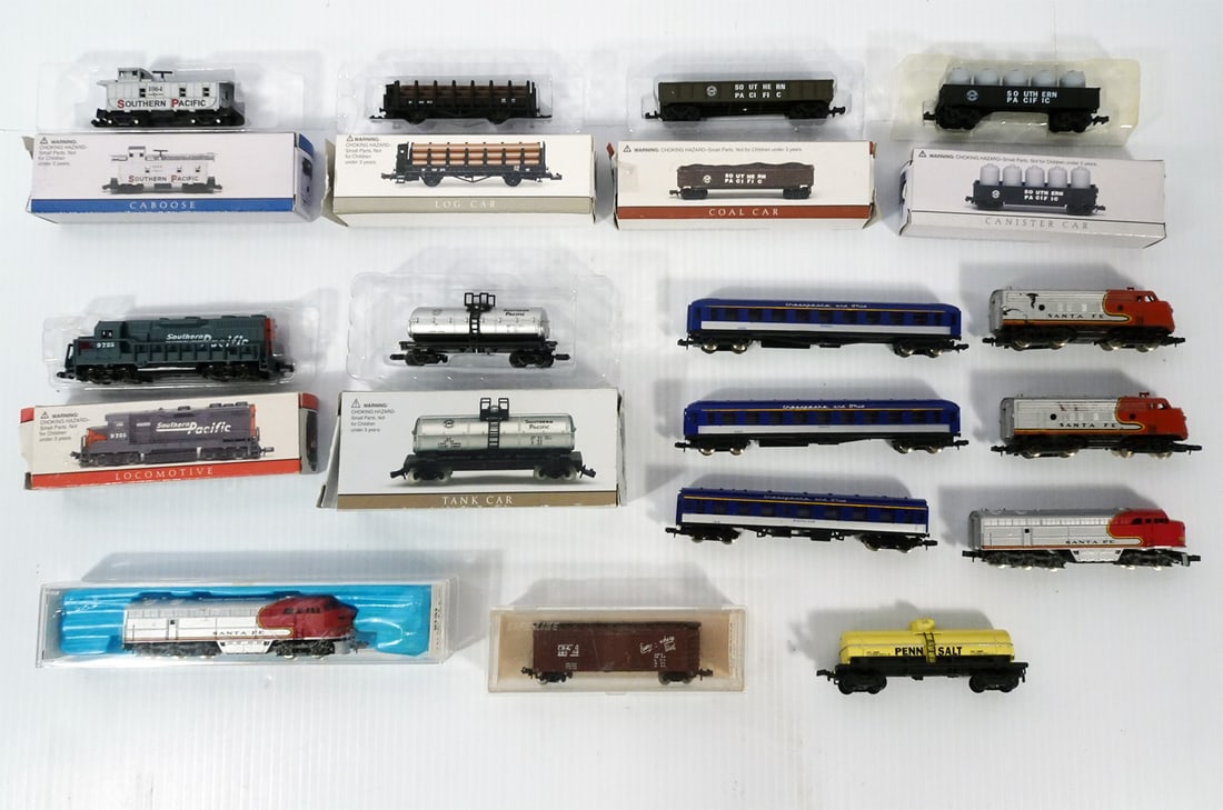 Vintage and Modern Era N Scale Trains Grouping (1 of 1)