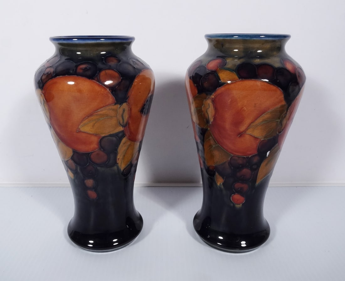 Pair of Moorcroft English Pottery Vases (1 of 2)