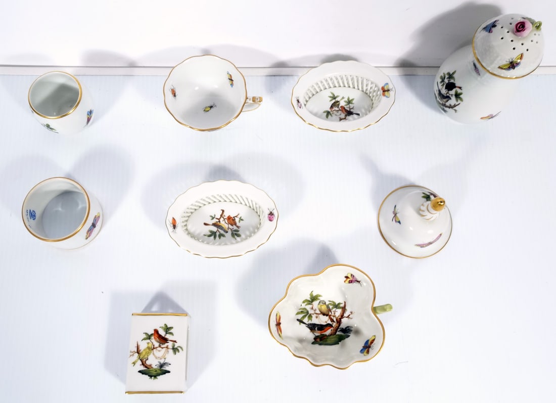 Herend Porcelain Rothschild Bird Grouping (1 of 2)