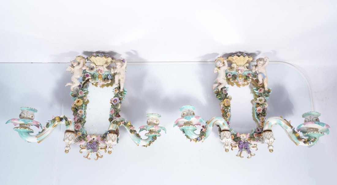 Meissen German Porcelain Sconces (1 of 3)
