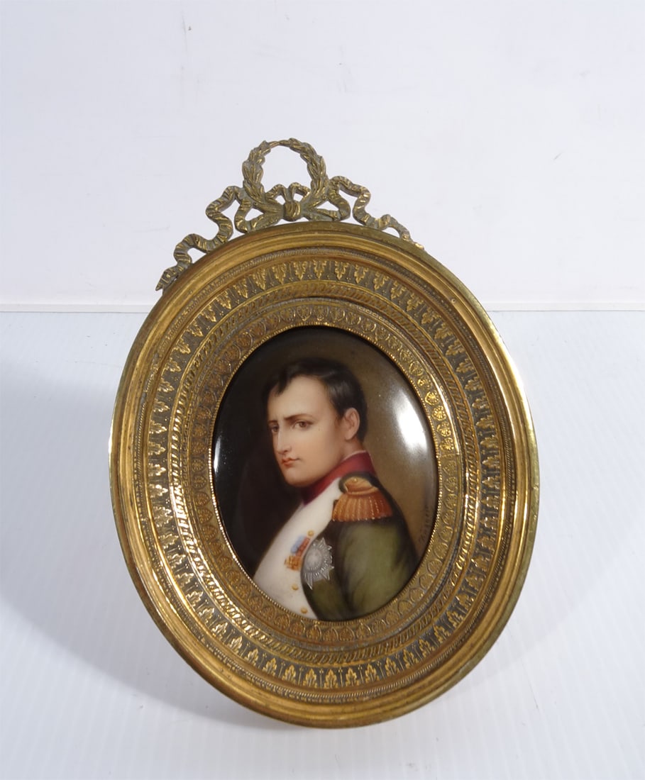German Porcelain Portrait Plaque of Napoleon (1 of 3)