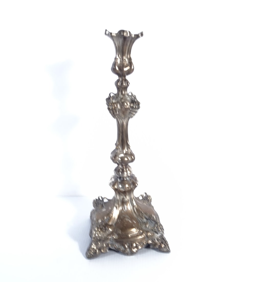 Antique Polish Silver Sabbath Candlestick (1 of 1)
