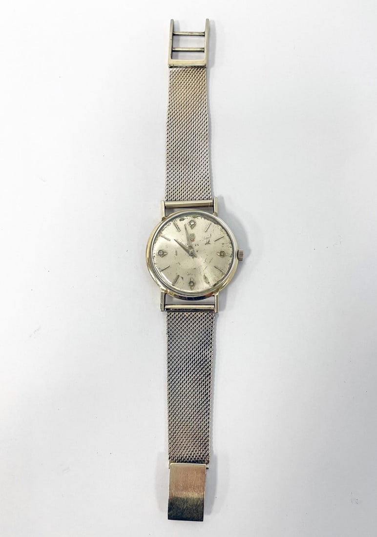 Croton 14K White Gold Wristwatch (1 of 2)