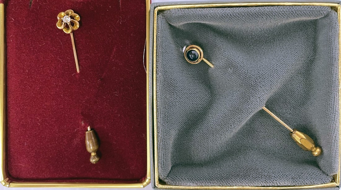 Two 14K Gold Stick Pins (1 of 3)