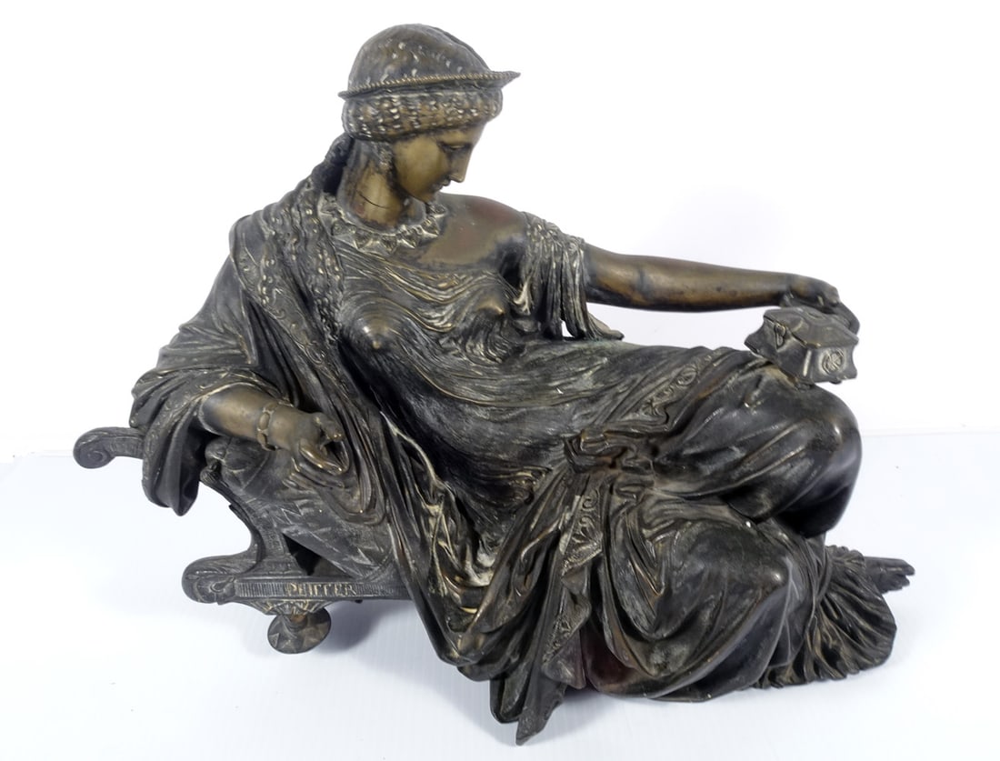 Auguste Joseph Peiffer Bronze Sculpture (1 of 3)