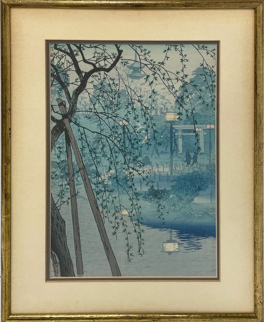 Japanese Woodblock Print on Paper (1 of 1)