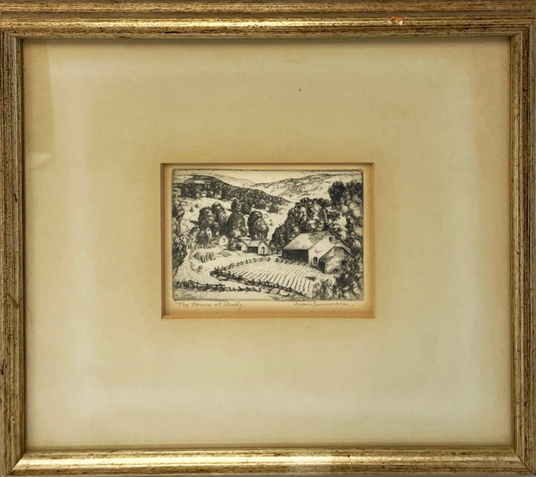 Ivan Summers Drypoint Etching on Paper (1 of 1)