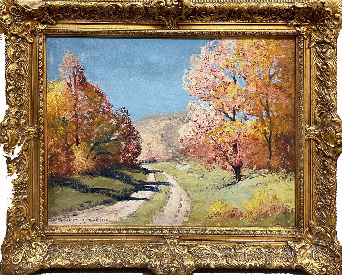 Ernest T. Fredericks Oil on Canvas (1 of 2)