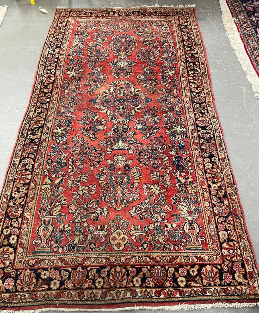 Hand Tied Persian Sarouk Rug (1 of 2)