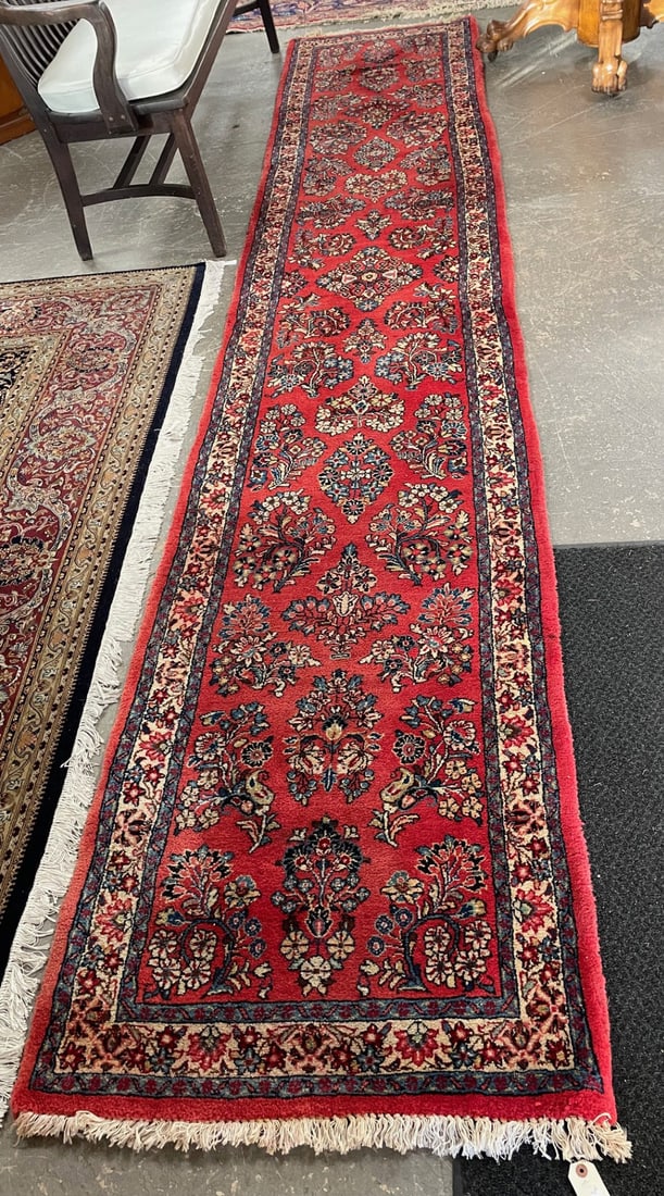 Hand Tied Persian Hamadan Runner Rug (1 of 1)