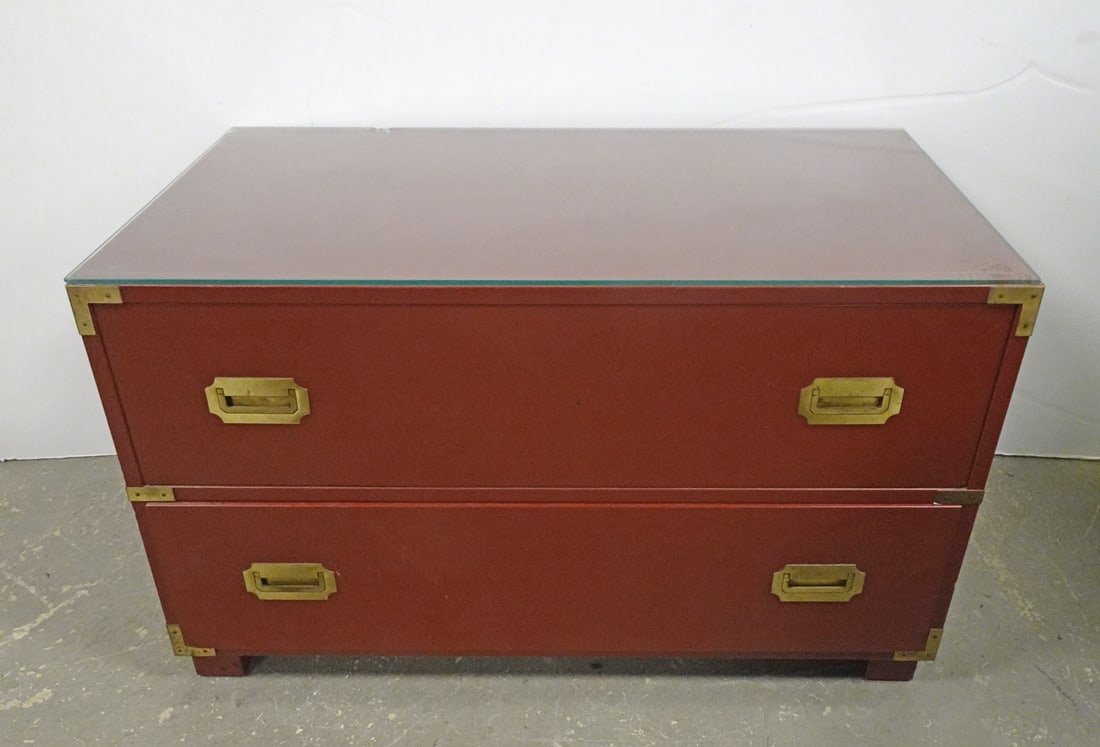 Baker Two Drawer Campaign Chest (1 of 1)