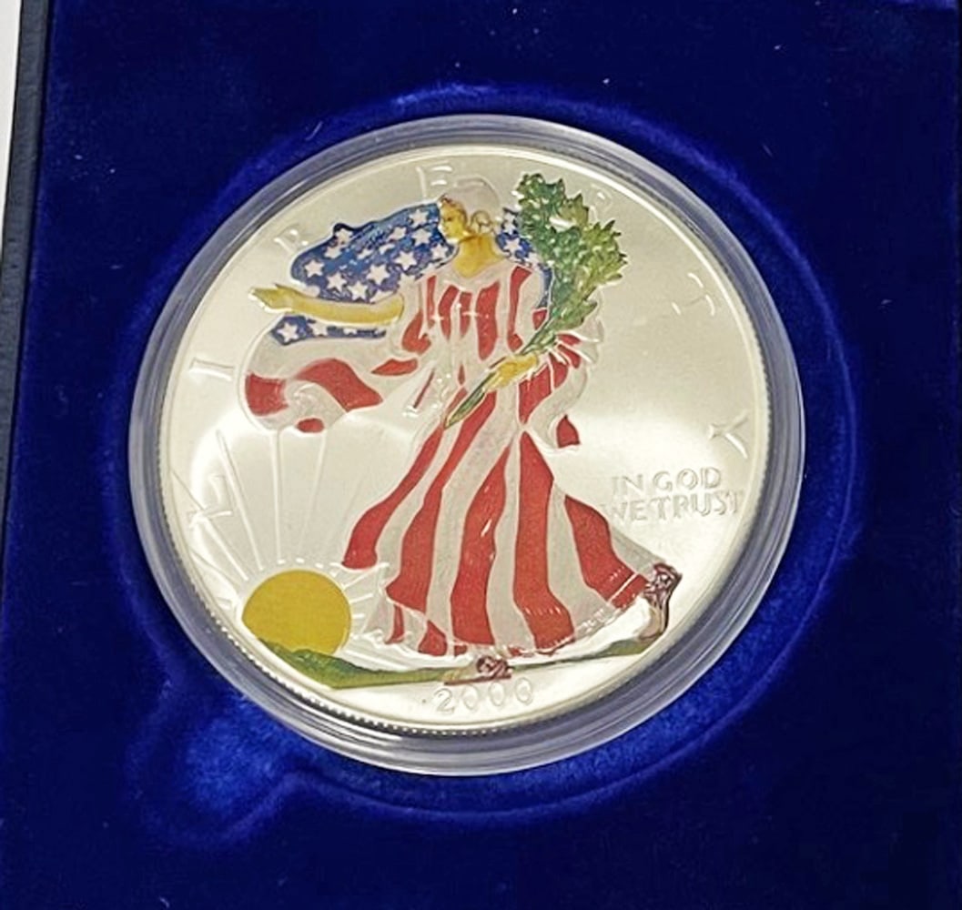 2000 Colorized Silver Eagle (1 of 2)