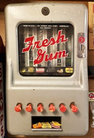 Fresh Gum Coin Operated Gum Dispenser Machine