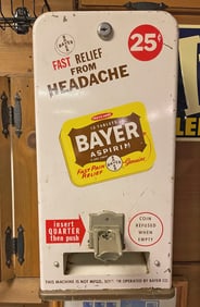Bayer Aspirin Coin Operated Dispenser Machine