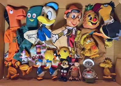 Assorted Character Toys Grouping
