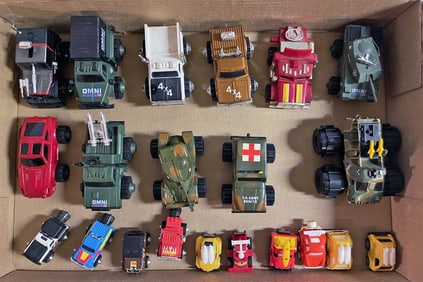 Vintage Plastic Vehicles Grouping