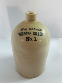 Vintage Advertising Stoneware Jug