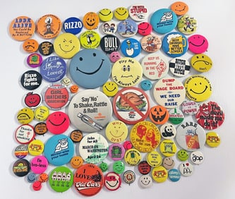 Vintage Collectible and Novelty Pins Grouping