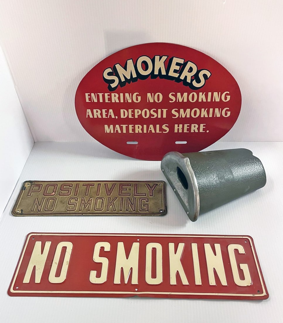 Vintage Smoking Related Display Signs (1 of 1)