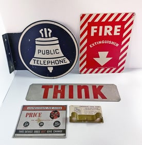 Vintage Tin Signs Grouping