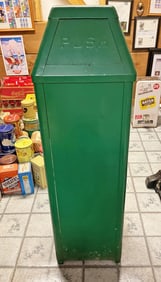 Vintage Bennett Bilt Painted Metal Trashcan