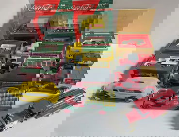 Coca Cola Diecast Vehicles Grouping