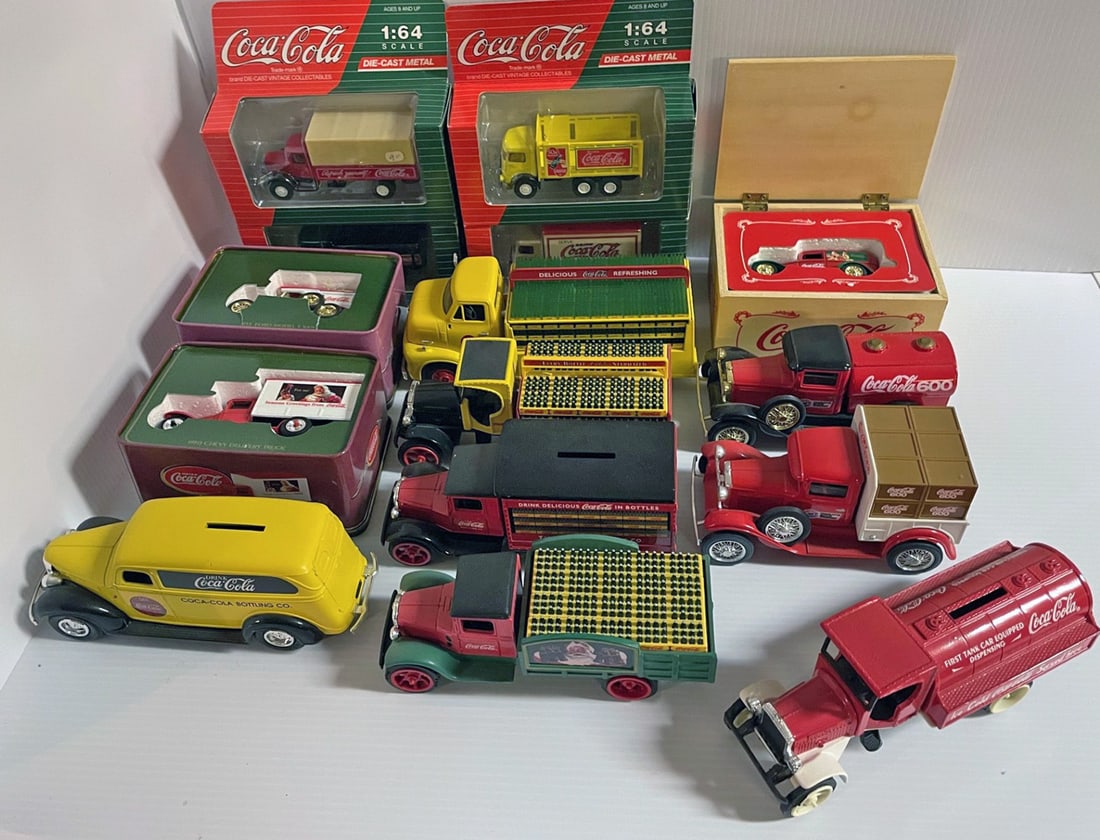 Coca Cola Diecast Vehicles Grouping (1 of 2)