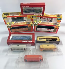 Assorted HO Scale Trains Grouping