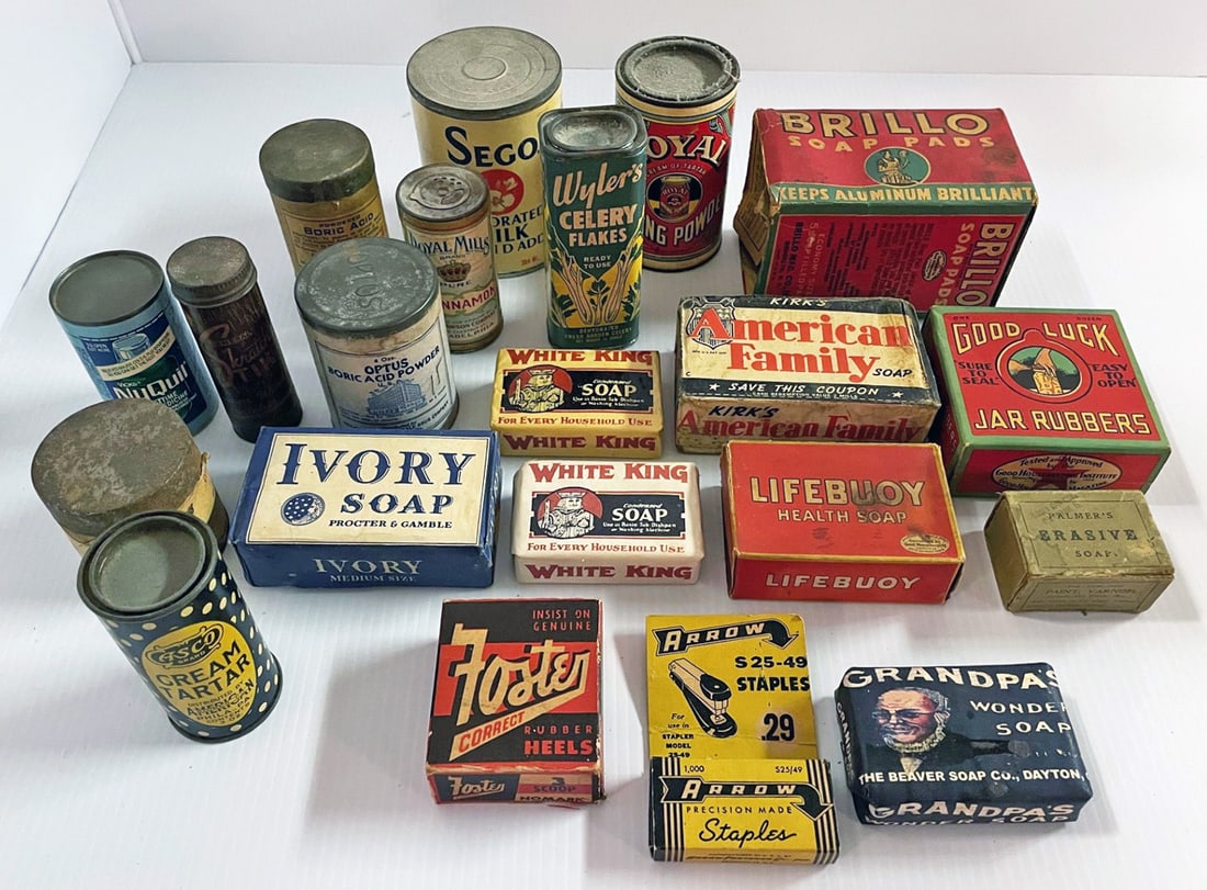 Vintage Advertising Household Products Grouping (1 of 1)